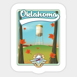 Oklahoma vacation poster Sticker